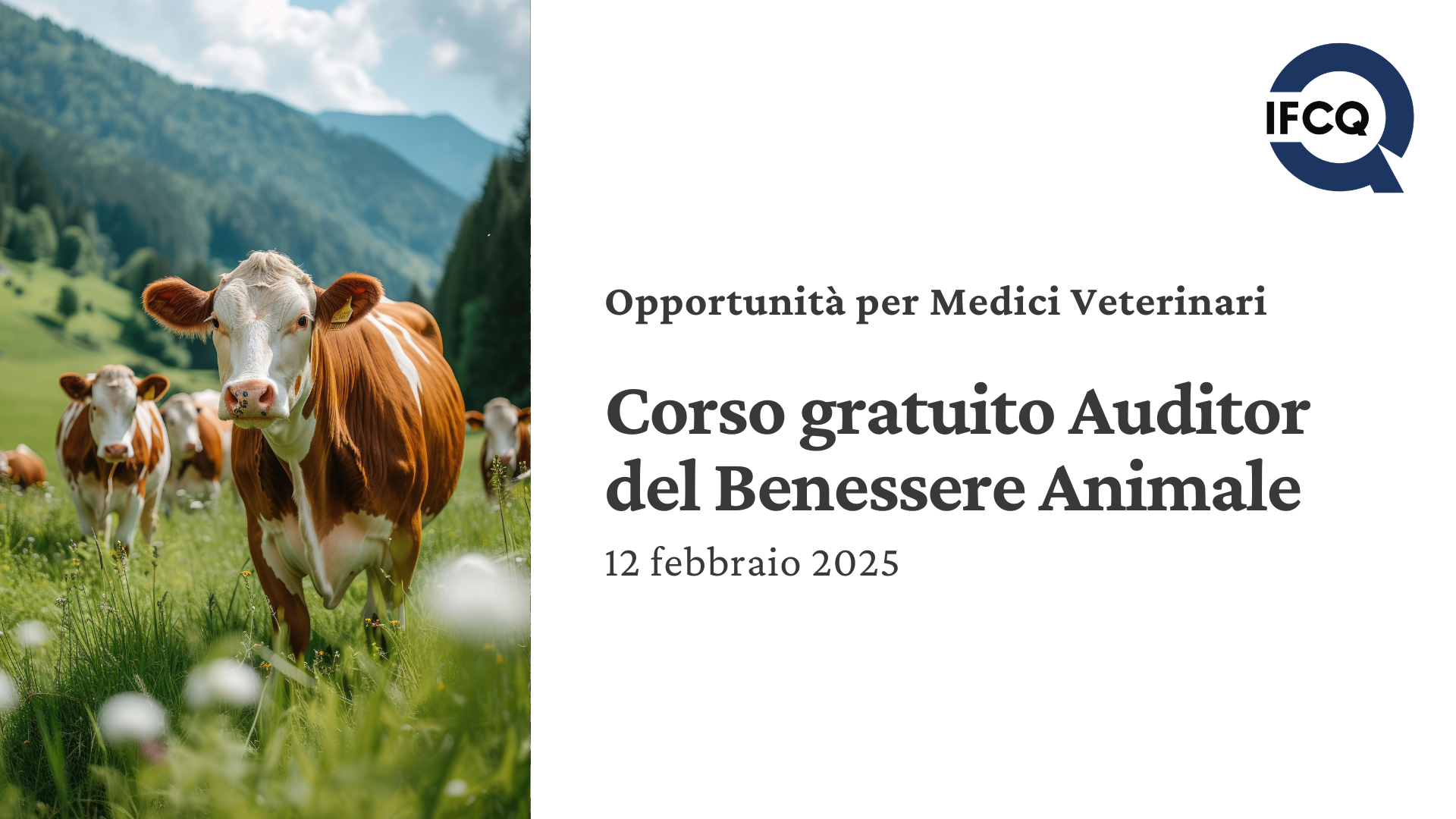 Corso Auditor del Benessere Animale